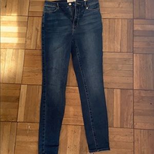 High rise skinny jean
